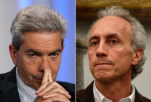 Antonio Padellaro e Marco Travaglio (LaPresse) Antonio Padellaro e Marco Travaglio (LaPresse)