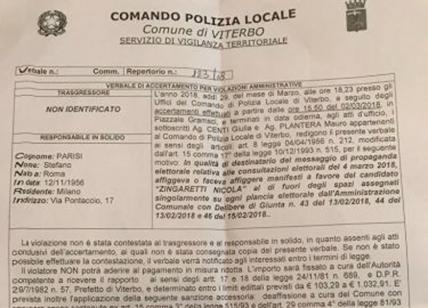 Regione Lazio, beffa Parisi: multato per aver affisso manifesti di Zingaretti