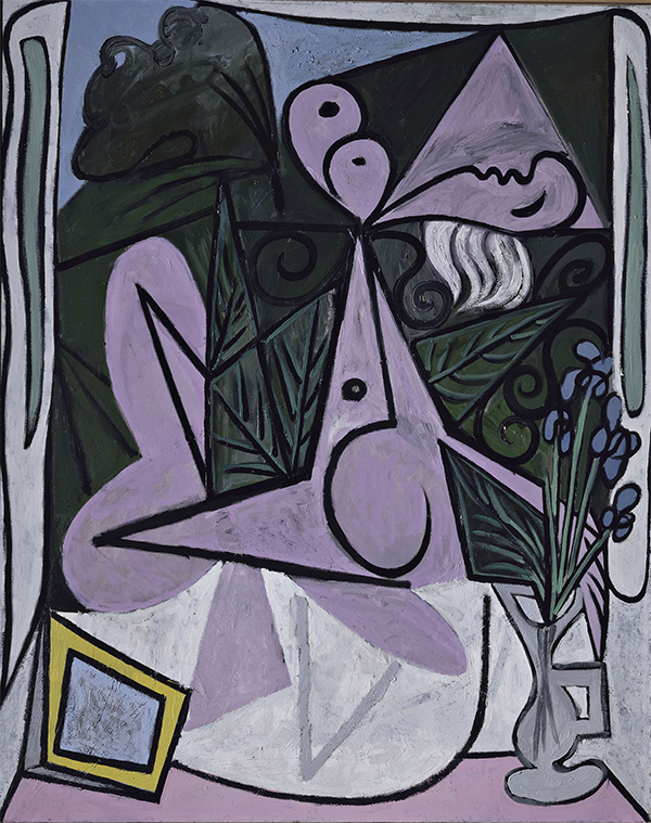 PICASSO Nudo con bouquet di iris e specchio   22 maggio 1934