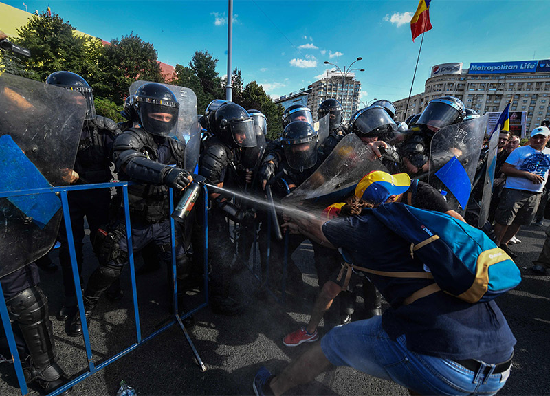 Proteste romania bucarest scontri polizia ape 5