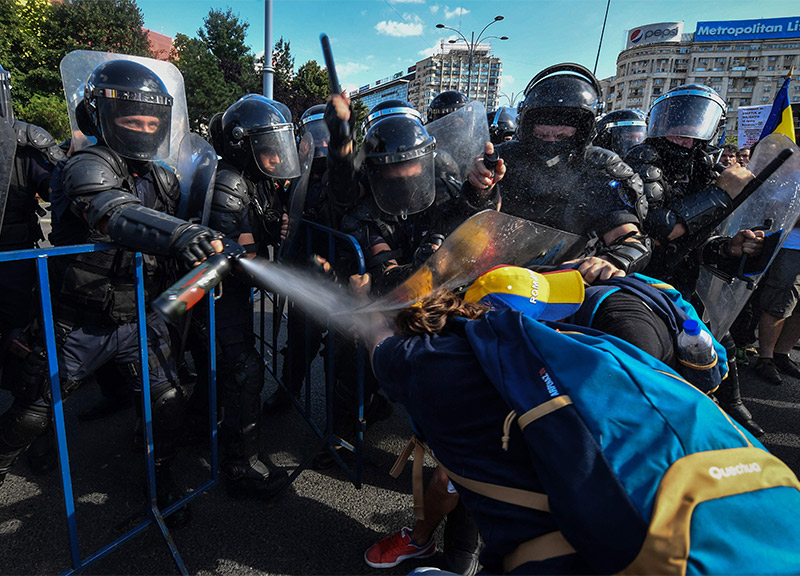Proteste romania bucarest scontri polizia ape 7