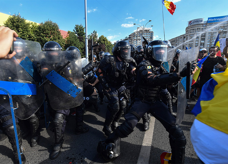 Proteste romania bucarest scontri polizia ape 9
