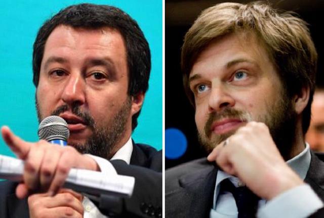 Matteo Salvini e Pierfrancesco Majorino