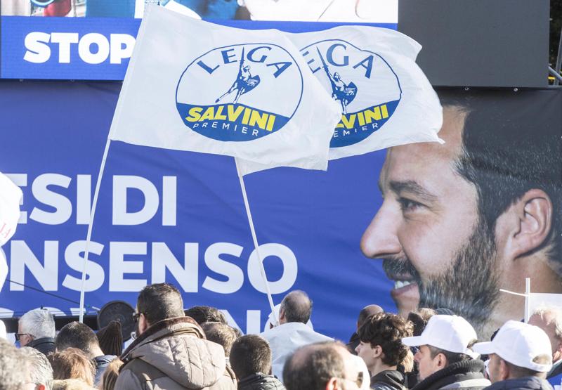 salvini lega piazza del popolo