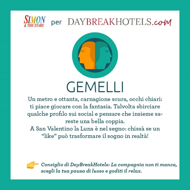 San Valentino 2019 Oroscopo Gemelli