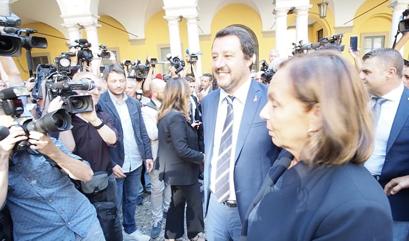 Milano, l'incontro tra Salvini e Orban (foto: Claudio Bernieri) Milano, l'incontro tra Salvini e Orban (foto: Claudio Bernieri)
