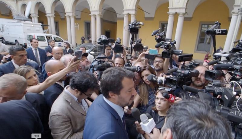 Milano, l'incontro tra Salvini e Orban (foto: Claudio Bernieri) Milano, l'incontro tra Salvini e Orban (foto: Claudio Bernieri)