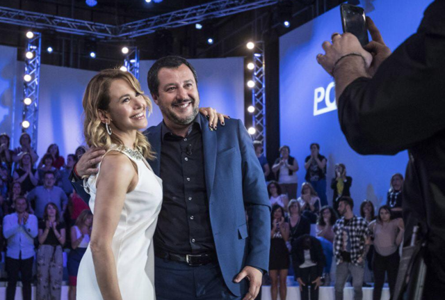 Barbara D'Urso e Matteo Salvini Barbara D'Urso e Matteo Salvini