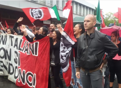 Mauro Antonini casapound corteo pietralata