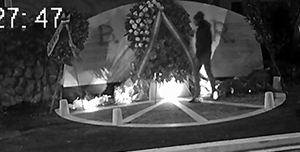 Scritta Br in via Fani Un video incastra l'autore della scritta video