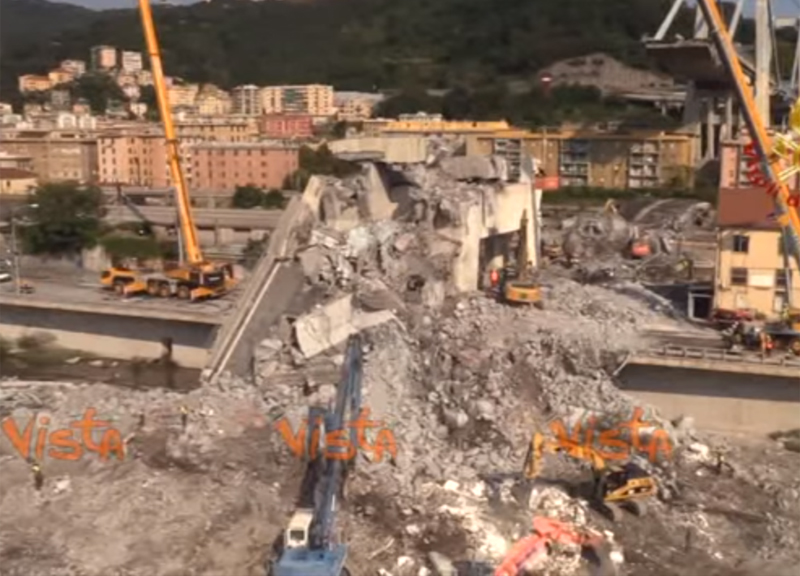 Ponte Morandi Genova, prosegue la bonifica