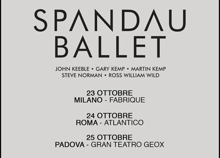 Spandau Ballet in Italia per 3 date evento