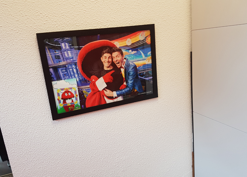 Striscia la Notizia, il camerino del Gabibbo Striscia la Notizia, il camerino del Gabibbo