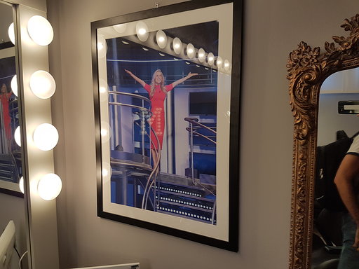 Striscia la Notizia, il camerino di Michelle Hunziker Striscia la Notizia, il camerino di Michelle Hunziker
