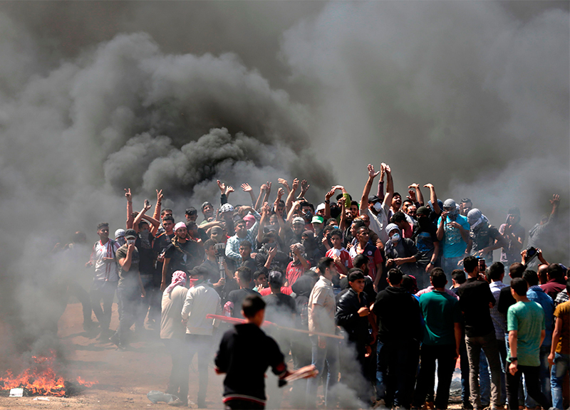 Tensioni Gaza apertura ambasciata americana Gerusalemme ape 19