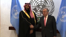 Segretario dell'Onu riceve il principe saudita Bin Salman al Saud