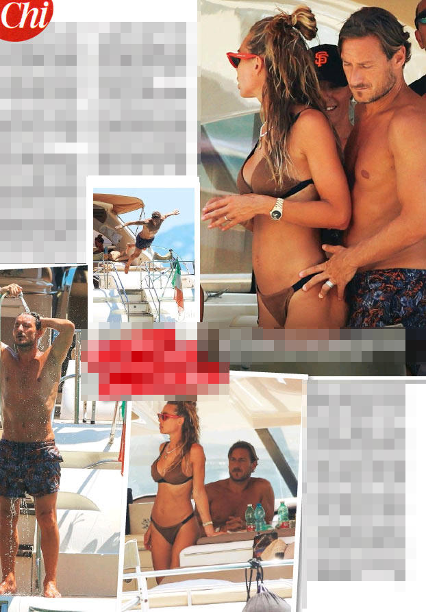 TOTTI E ILARY BLASI (Foto Chi) TOTTI E ILARY BLASI (Foto Chi)