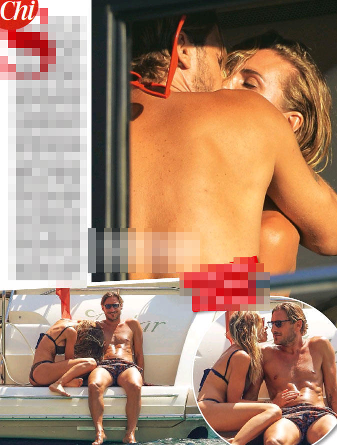 TOTTI E ILARY BLASI (Foto Chi) TOTTI E ILARY BLASI (Foto Chi)