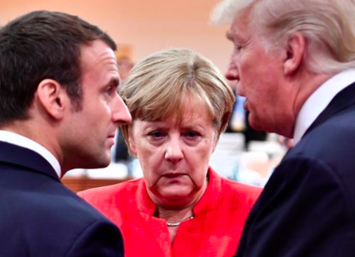 trump macron merkel trump macron merkel