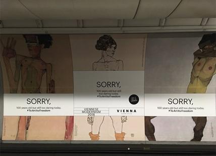 Londra, i nudi di Schiele sono scandalo. Censurati i manifesti della mostra