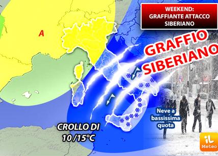 Previsioni meteo gelo, attacco siberiano all'Italia
