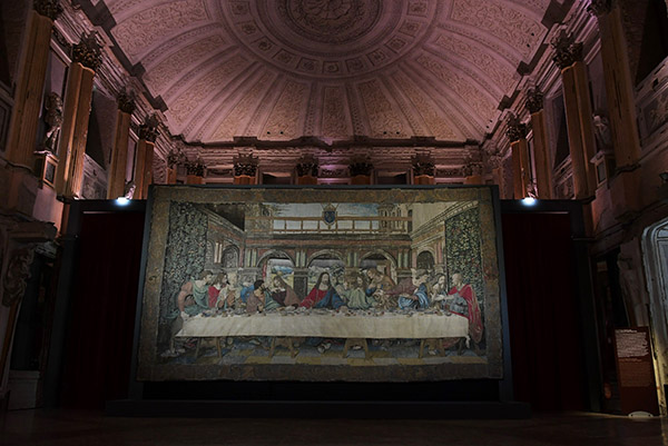 Cenacolo: copia ad arazzo Ultima cena di Leonardo da Vinci a Palazzo Reale