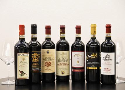 Chianti, boom dell'export di vini rossi