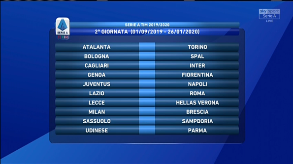 2 2019 07 29 Calendario Serie A in LIVE STREAMING(4)