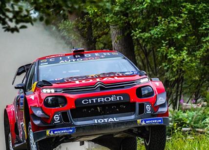 Rally di Finlandia, La coppia Citroen Lappi-Ferm sale in seconda posizione