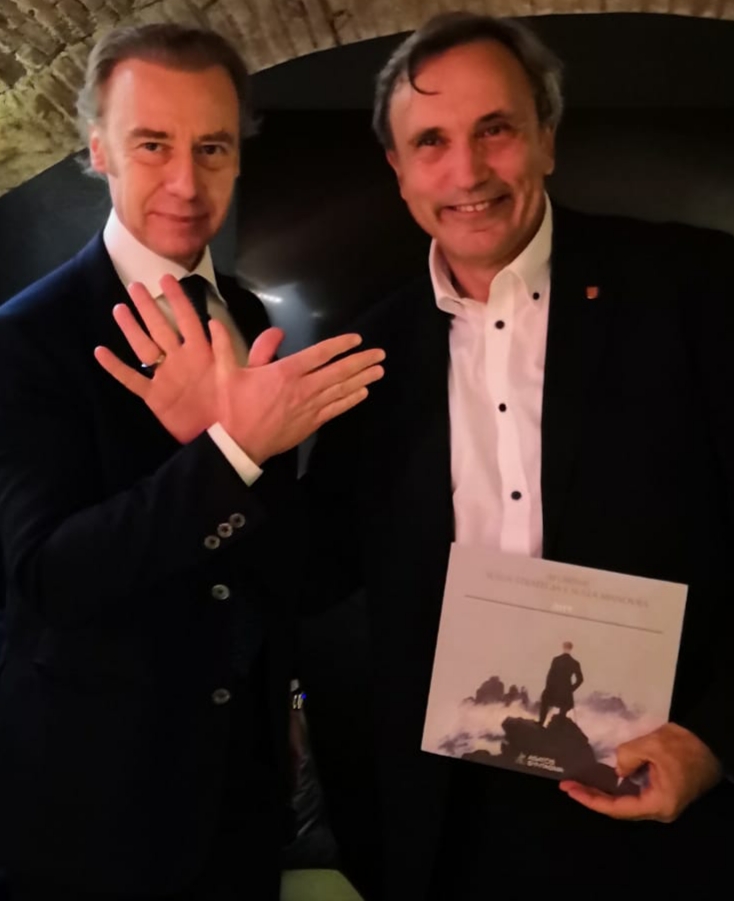 Pof Belluscio e principe Castriota