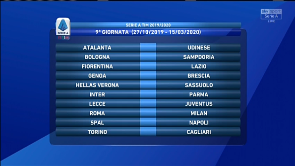 9 2019 07 29 Calendario Serie A in LIVE STREAMING(4)