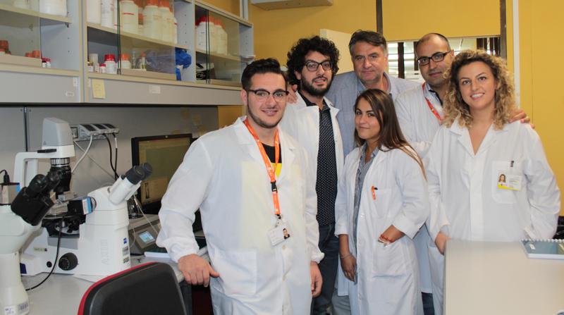 Carmine Vecchione con il team di Fisiopatologia Vascolare  Neuromed