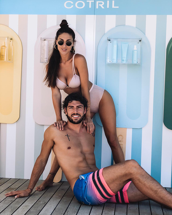 Cecilia Rodriguez e Ignazio Moser al Nikki Beach Versilia