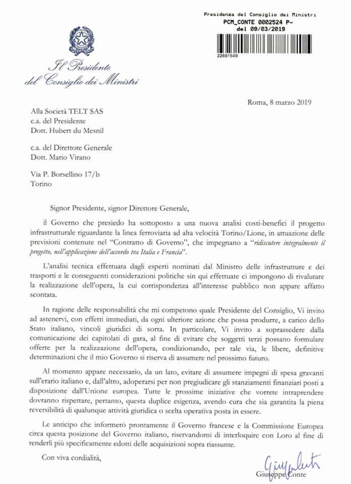 conte lettera giusta