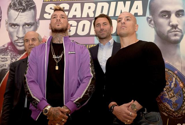 Salvatore Cherchi-Daniele Scardina-Eddie Hearn-Alessandro Goddi Salvatore Cherchi-Daniele Scardina-Eddie Hearn-Alessandro Goddi
