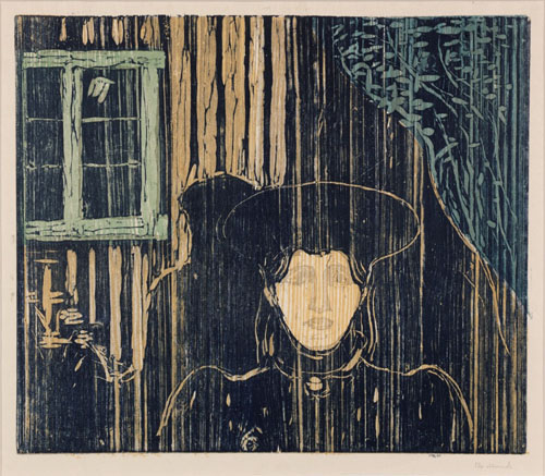 Edvard Munch Chiaro di luna , 1896 xilografia su carta giapponese Edvard Munch Chiaro di luna , 1896 xilografia su carta giapponese