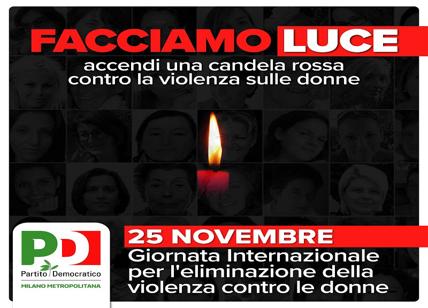Violenza sulle donne, il Pd Milano avvia la campagna "Facciamo luce"