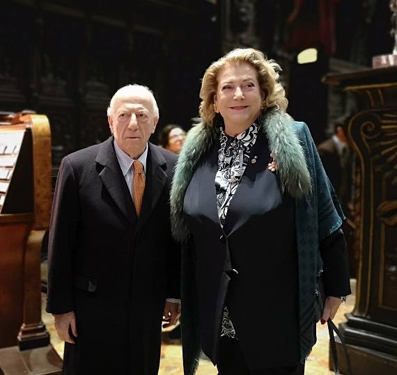 Fedele Confalonieri e Diana Bracco Fedele Confalonieri e Diana Bracco