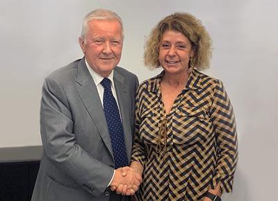 Foto Davide Oriani CEO Ricoh Roberta Viglione CEO Mauden