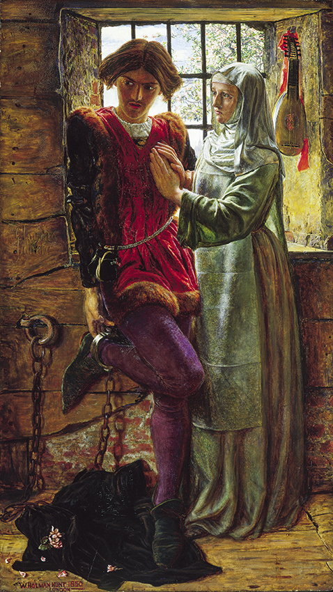 William Holman Hunt, 1827-1910, Claudio e Isabella, 1850 Olio su tavola ©Tate, London 2019 William Holman Hunt, 1827-1910, Claudio e Isabella, 1850 Olio su tavola ©Tate, London 2019
