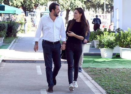 Matteo Salvini e Francesca Verdini "in love": passeggiata mano nella mano