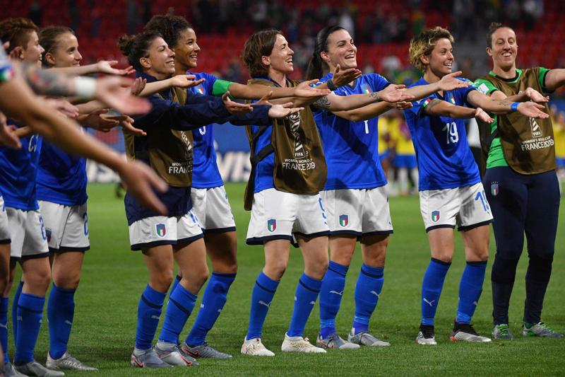 Italia femminile (foto Lapresse) Italia femminile (foto Lapresse)