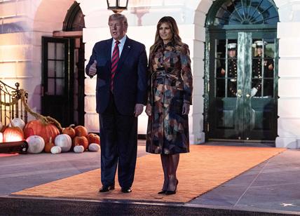 Donald e Melania Trump alla festa di Halloween alla Casa Bianca a Washington