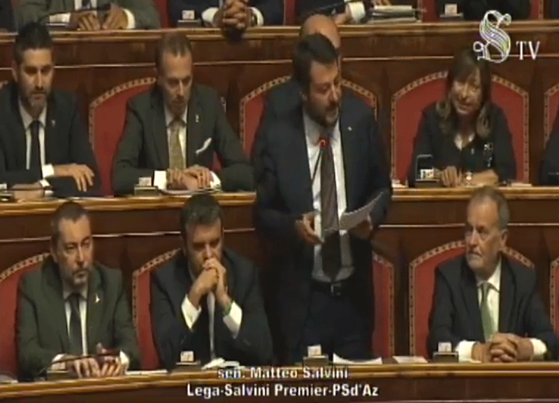 Matteo Salvini Senato ape