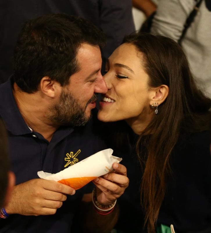 Matteo Salvini e Francesca Verdini