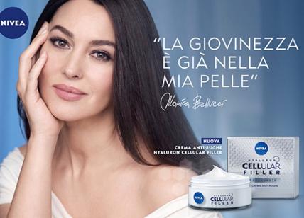 Nivea, Monica Bellucci volto della nuova linea Cellular Filler Anti-Gravità