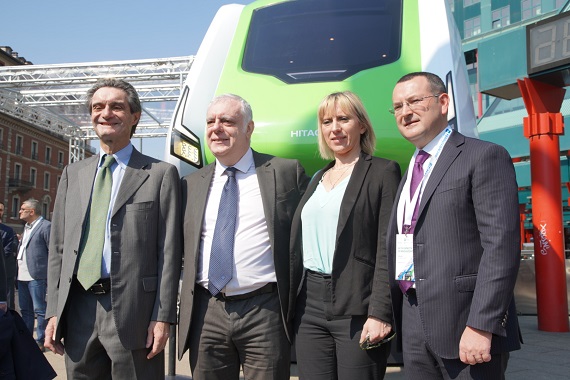 Fnm, il nuovo treno in piazzale Cadorna