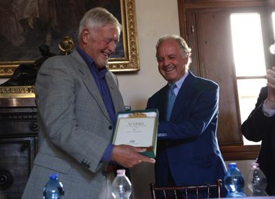 Piero Antinori con Burton Anderson