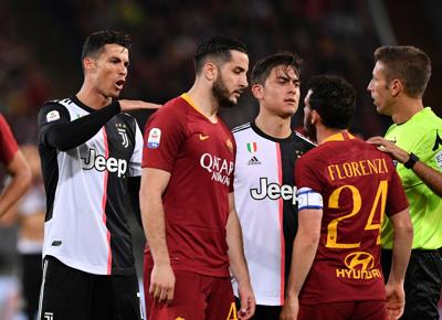 roma juventus ronaldo dybala florenzi