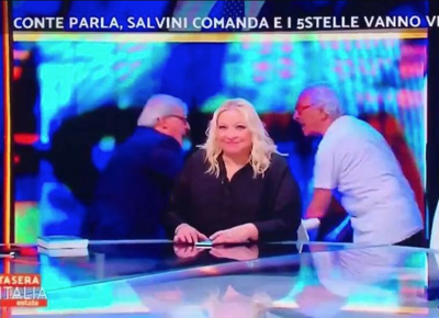 rissa mughini sgarbi stasera italia